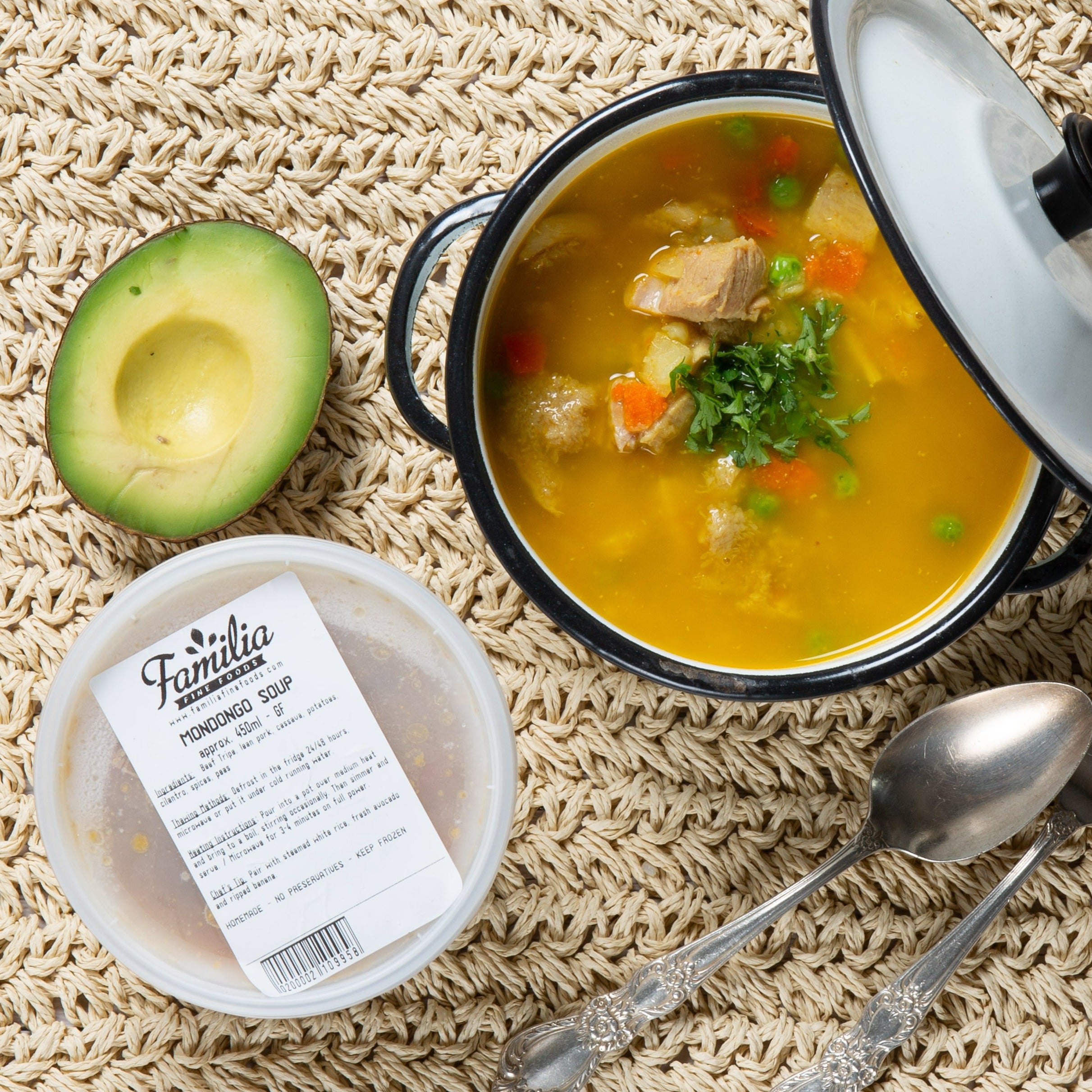 Frozen Mondongo soup- Familia Fine foods