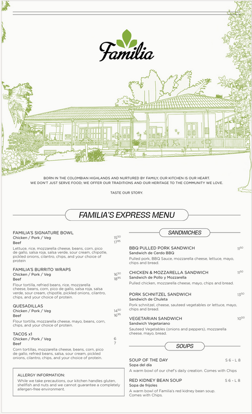 Lunch New Menu
