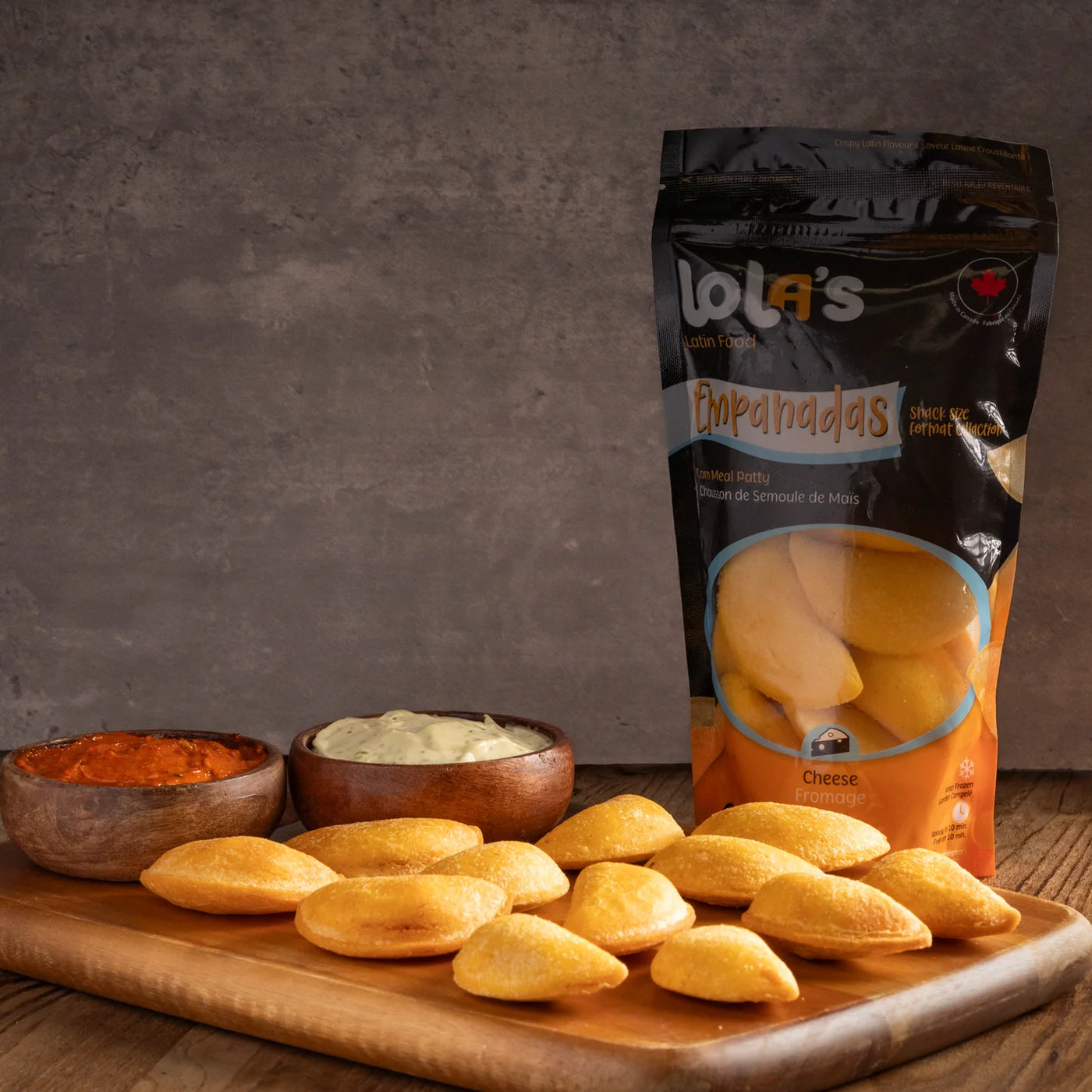 Lola's Mini Empanadas de Queso (cheese Empanadas) - 12 pcs Precooked