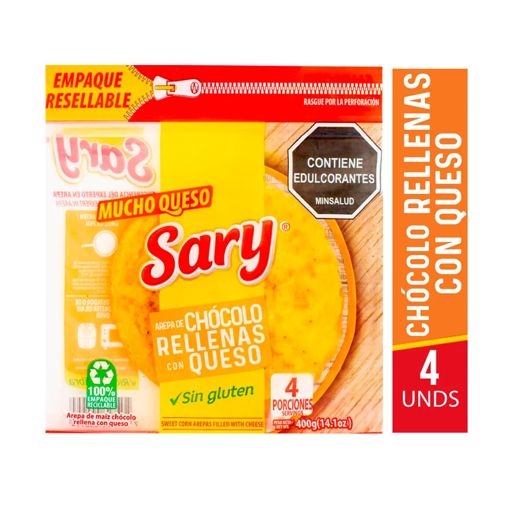 Arepa de choclo rellena con Queso - Sary