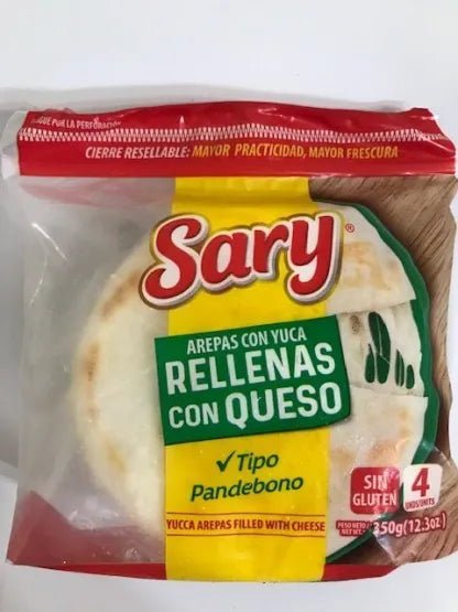Arepa de Yuca rellena con Queso - Sary