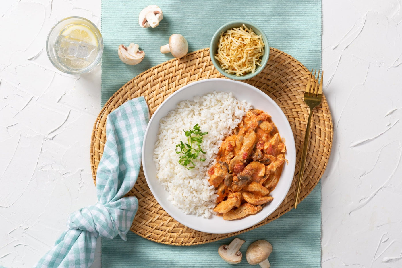 Chicken Stroganoff Platter