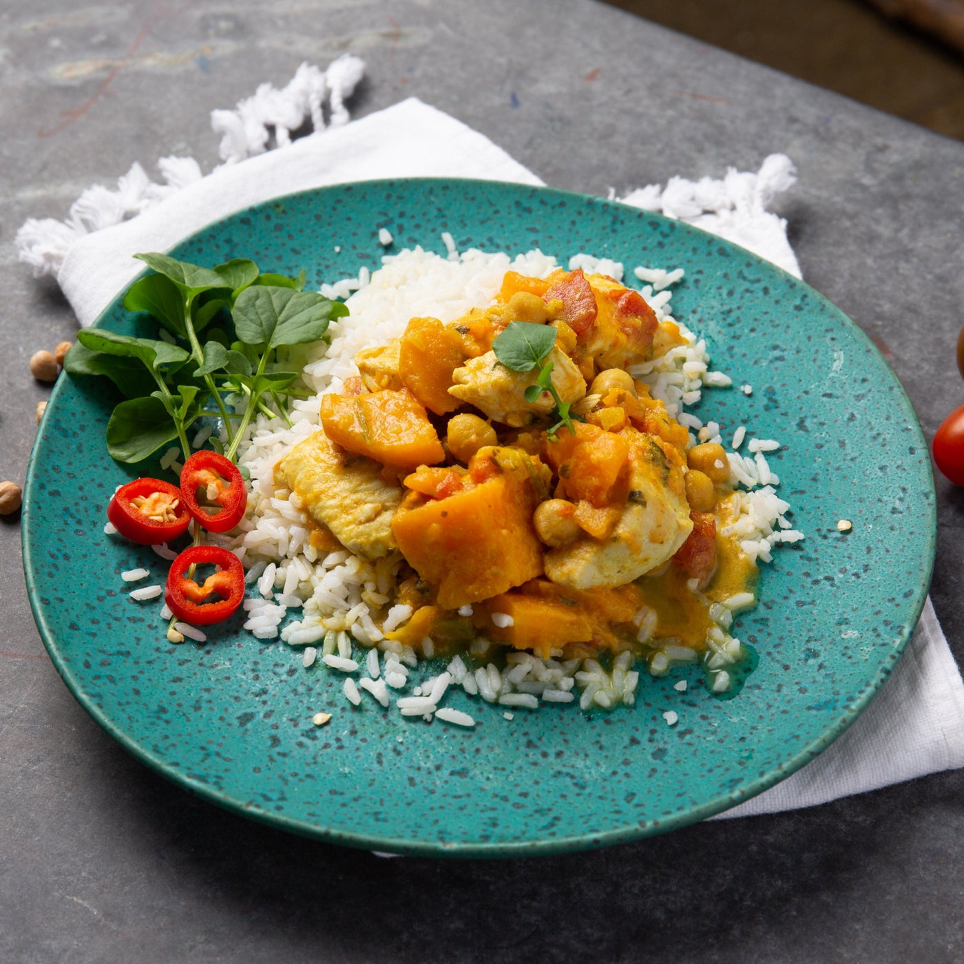 Coconut curried Chicken and Sweet potato