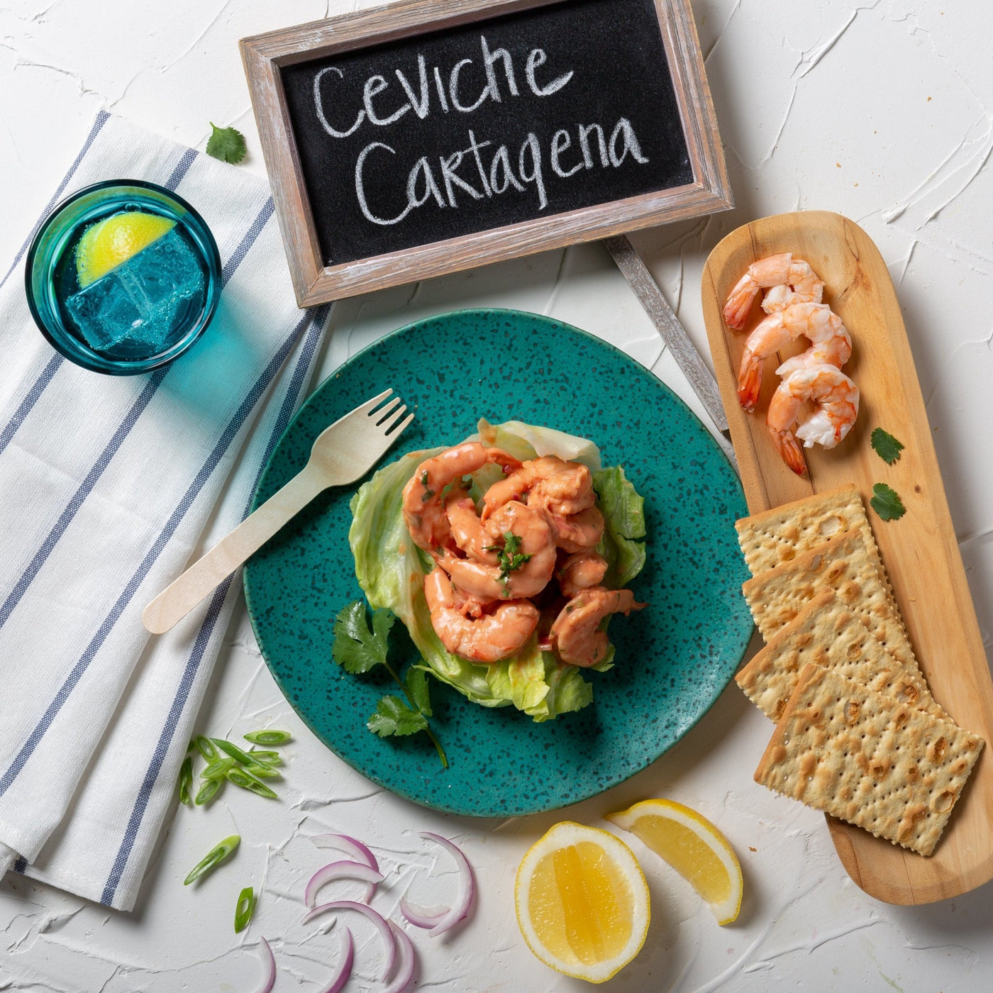 Ceviche Cartagena - Shrimp Cocktail Style
